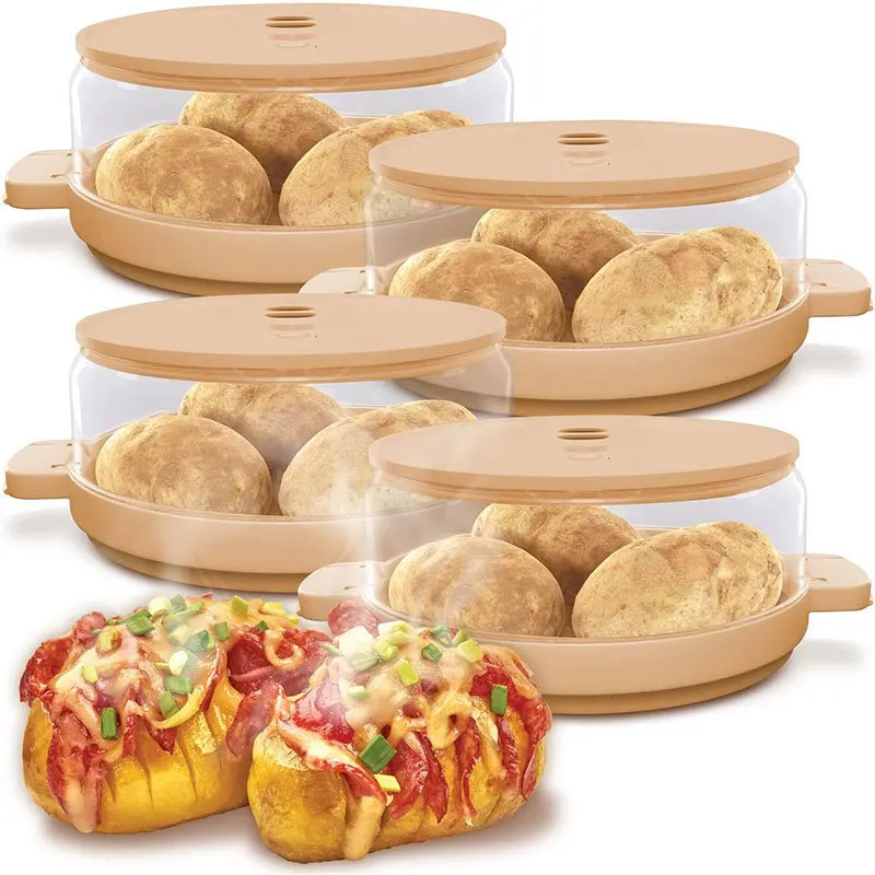 

New Kitchen Bacon Potato Baking Box Microwave Potato Jar Lazy Baking Baked Gods Fruit and Vegetable Tools