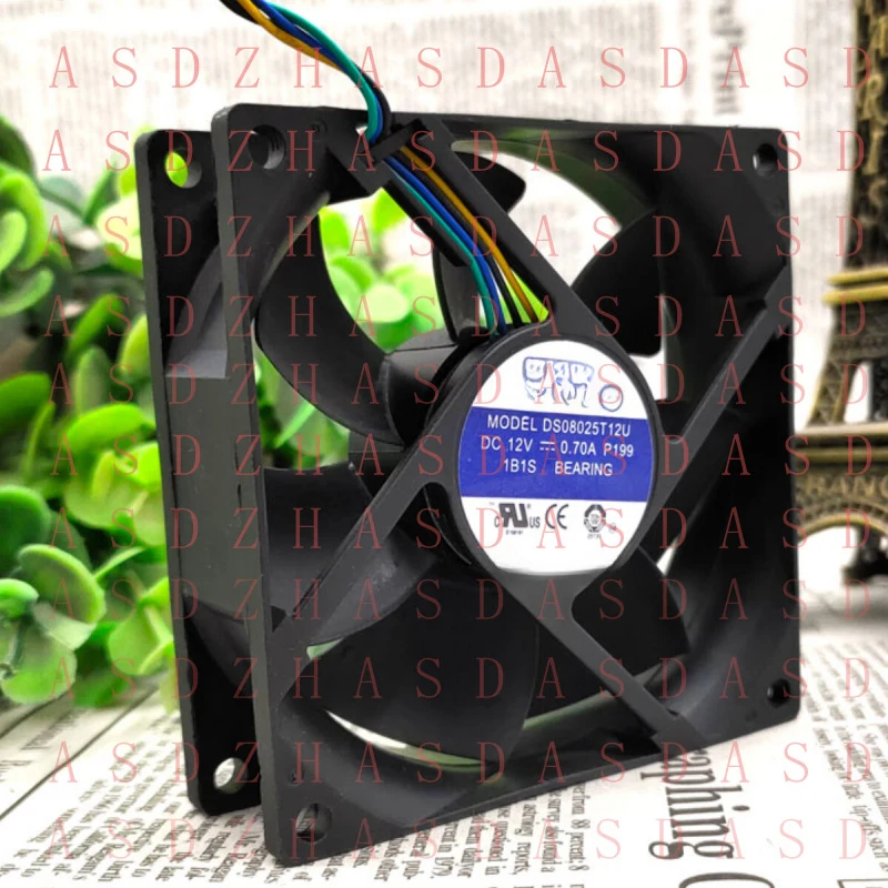 Z  for AVC DS08025T12U 0.70A 12V 8025 8CM Temperature Control Speed Cooling Fan