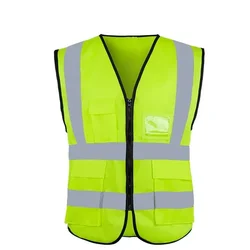 High Visibility Road Working Reflective Vest Outdoor Motorcycle Cycling Safety Waistcoat Clothing Reflective Jacket