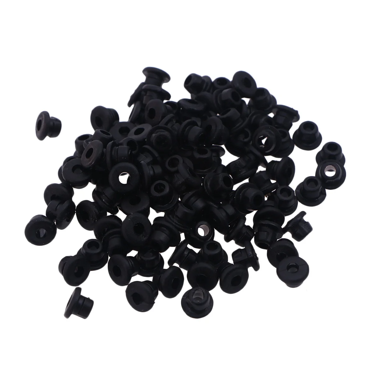

100Pcs Silicone Grommets for Tattoo Machines Needle Nipples High Precision Fit Replacement Parts Smooth Performance Black