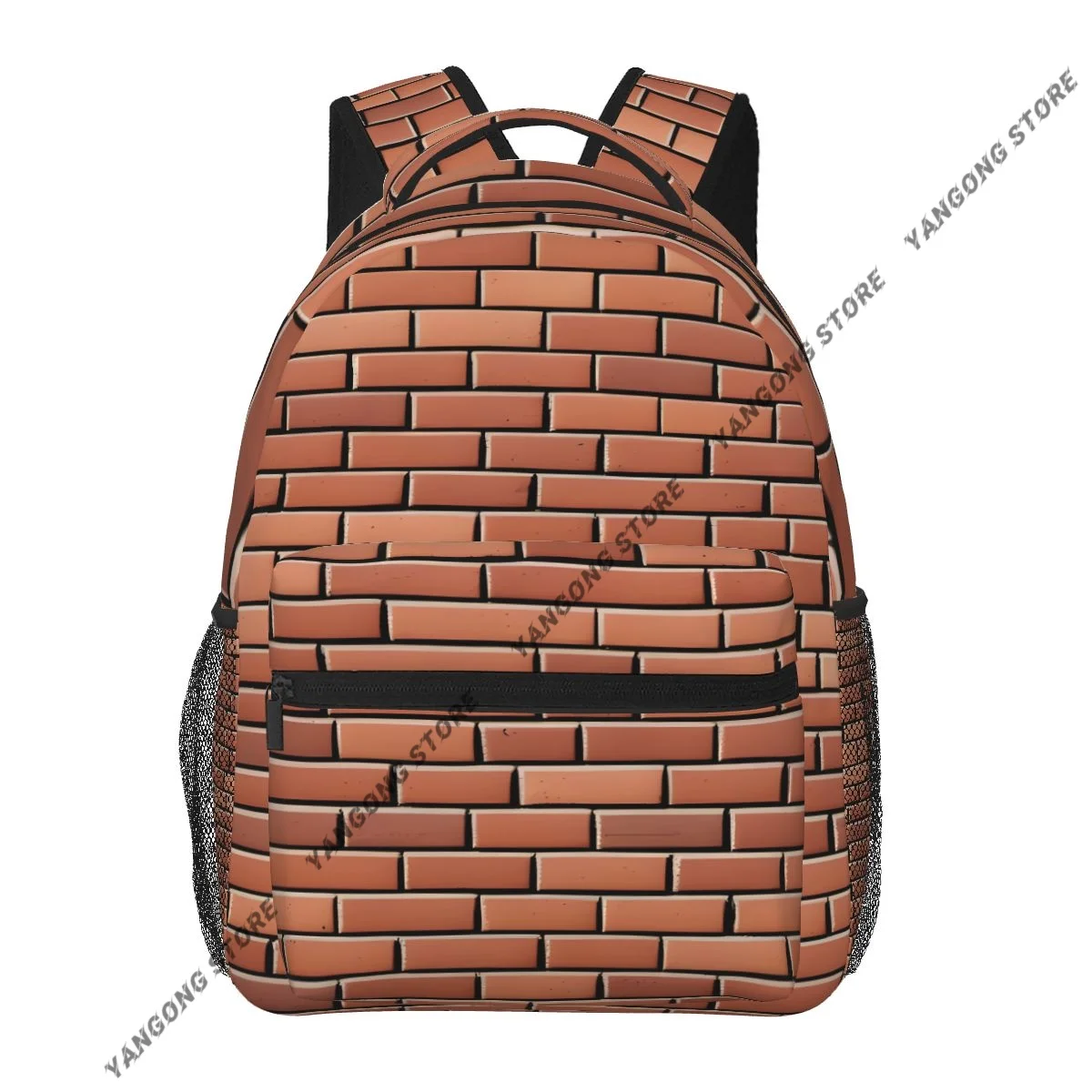 

Рюкзак для повседневного использования, дорожная сумка, школьная сумка в стиле кирпичной кладки, модная сумка через плечо для девочек-подростков, рюкзак.