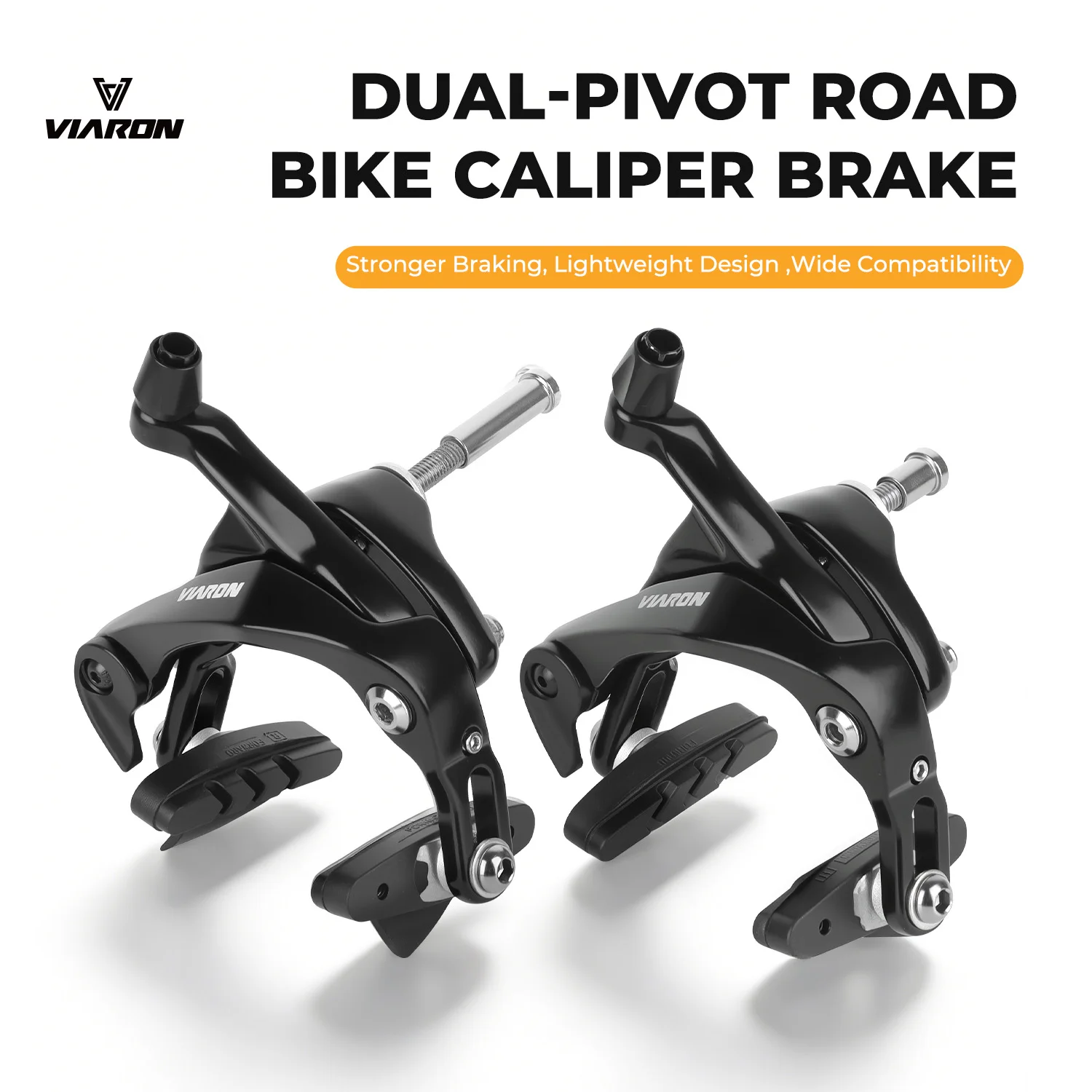 VIARON Road Bike Brake Dual Pivot Brake Caliper Front Rear Bike Rim Brakes Side Pull 700c C for SHIMANO R7000 Brake Bike Parts