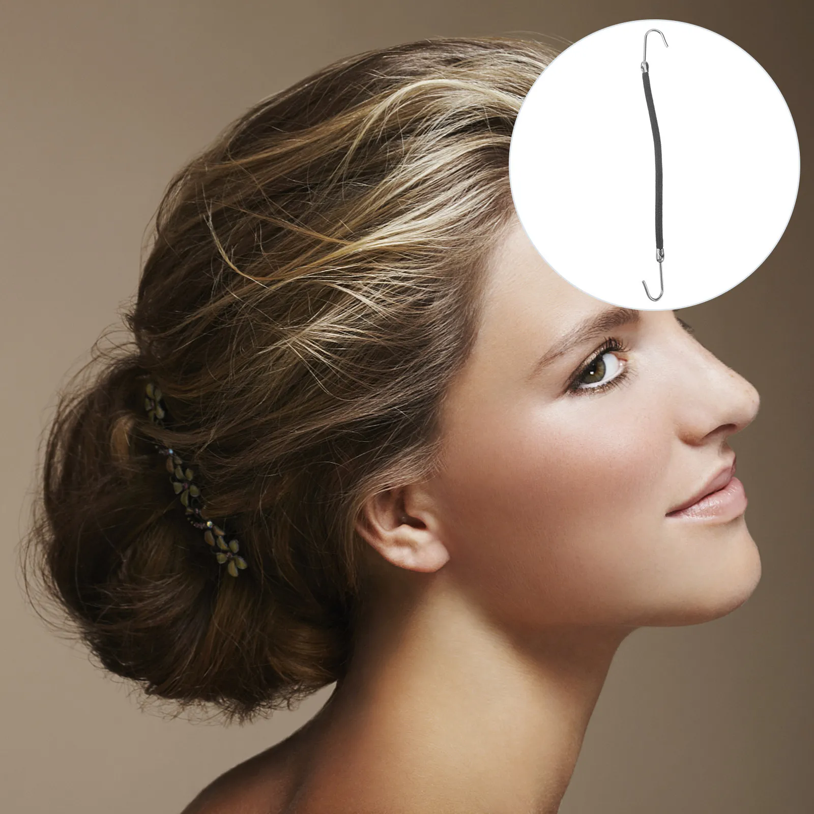 20Pcs Ponytail Hooks for Thick Hair Bungee Elastics Holders Styling Tools Smooth Natural Ponytail Fastener Hair Accessories