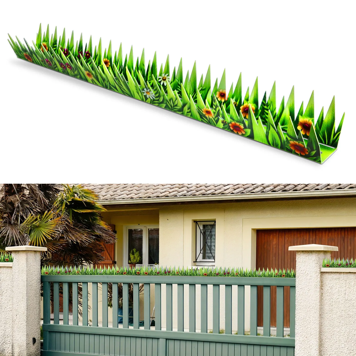 Anti-Climb Security Spike Fence - an Outdoor Wall Anti-Theft And Animal Intrusion Device, Suitable for Various Home And Garden