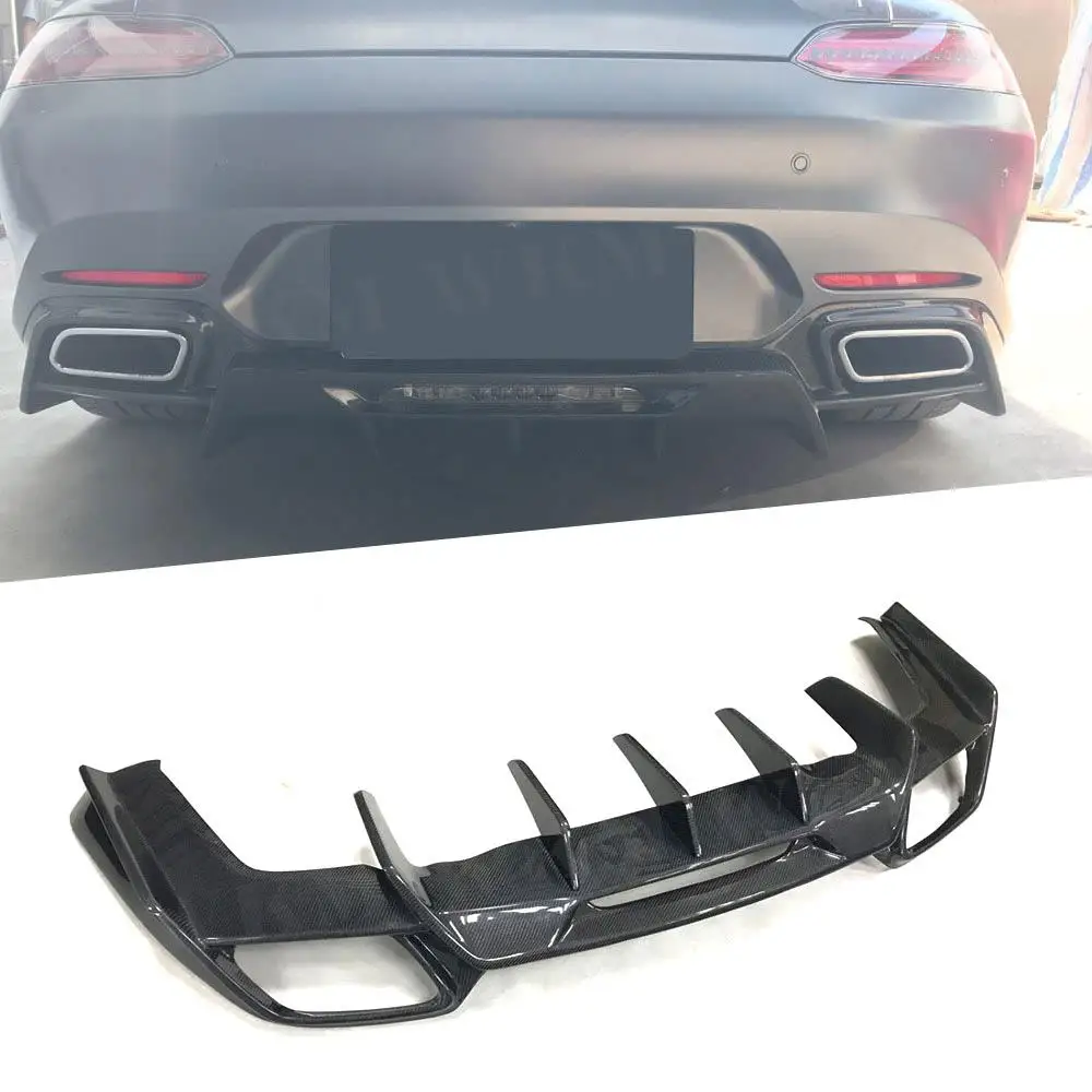 

Carbon Fiber Rear Lip Diffuser Spoiler for Mercedes Benz AMG GT GTS GTR Coupe 2 Door Car Styling FRP Rear Bumper Guard