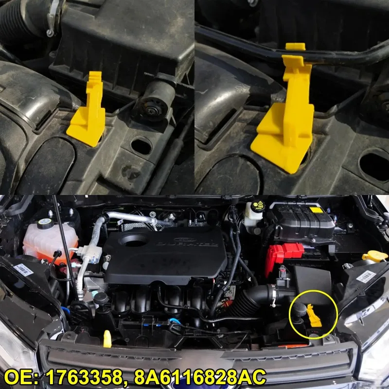 لفورد فييستا B-Max Ecosport ترانزيت تورنيو البريد هود بونيه قضيب كليب البقاء دعم الدعامة حامل مشابك 8A6116828AB السحابة #6