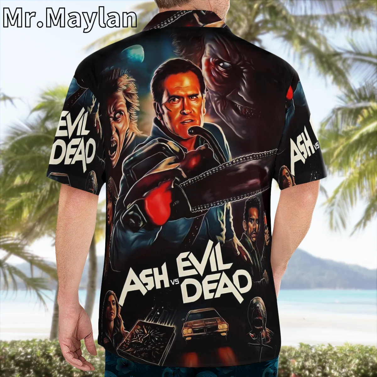 New Halloween Scary Movie 3D Horror Shirt Hawaii Shirt Men Summer Short Sleeve Shirts 2023 Oversized 5XL shirt Chemise Homme A81