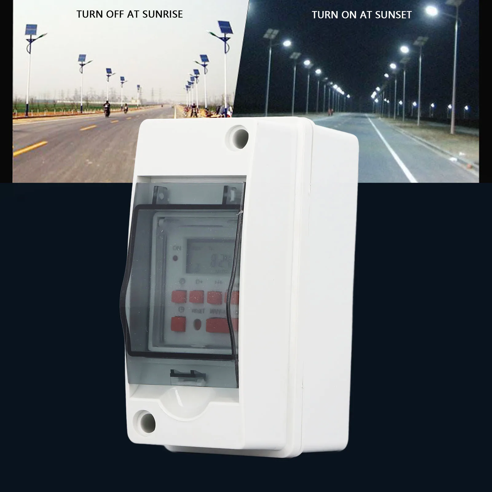 Timer Switch Digital Timer SPDT 7 Day Schedules Waterproof AC85-265V LCD Screen 28 On Off Times Programmable for Water Heater