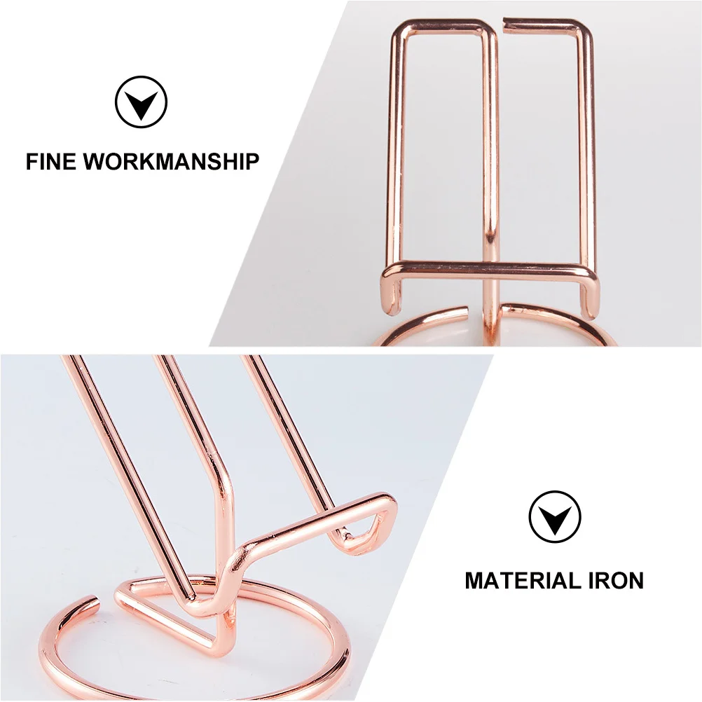 

1 set Phone Stands For Desk Metal Tablet Holder Wrought Iron Rack For Office Home Study Living Room Cafe Durable Non-Slip