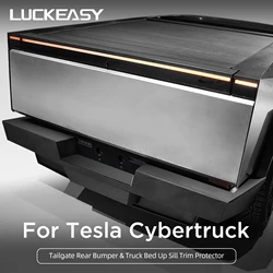 For Tesla Cybertruck 2024 Rear Bumper Tailgate Protection Mat TPE Trunk Cover Anti-dirty Pad Trim Car Pickup Truck Accessories