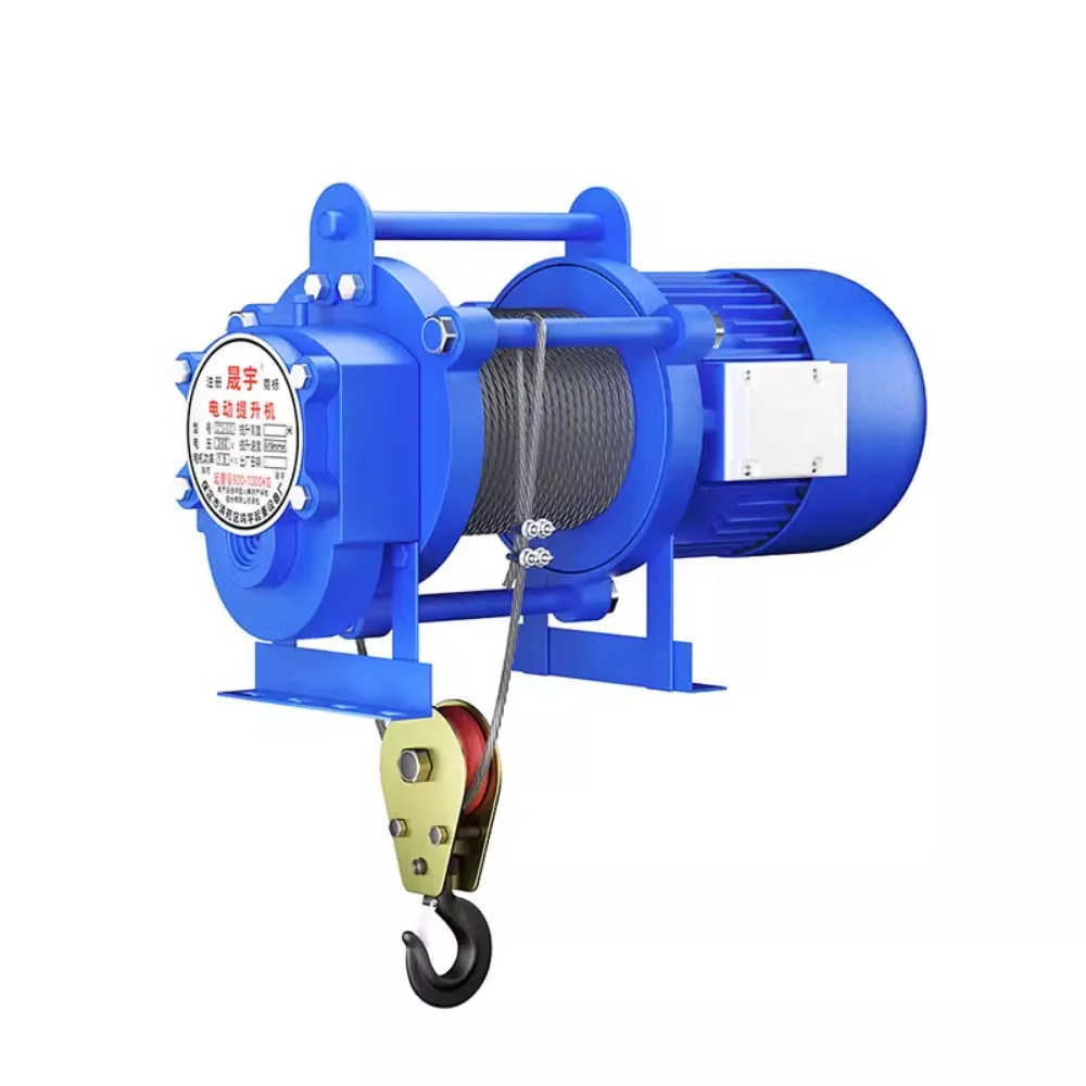 

Multifunctional electric winch household electric lifting fast small crane