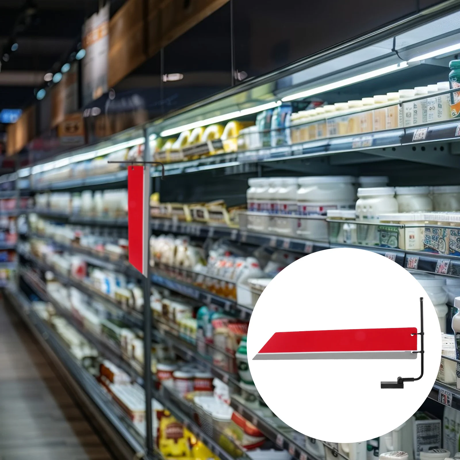 

Hanging Rack Plastic Label Holders Merchandise Sign Display Retail Signs Shelf Tags Clothing