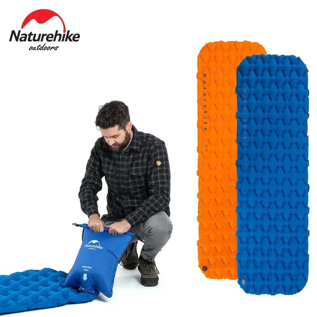 

Naturehike Inflatable Mattress Waterproof Air Mattress Ultralight Camping Mattress Camping Bed Convenient Single Sleeping Pad