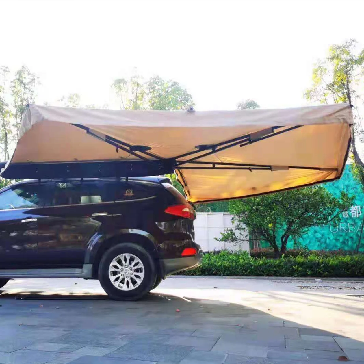 

600D Oxford 4x4 Car Side Awning 270 Degree Off-road Camper Waterproof Retractable Car Side Awning Custom