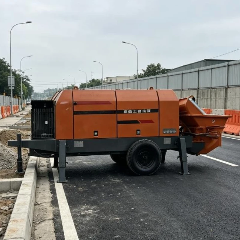 Simple Design Diesel Concrete Pump Unit 15m3h 60m Vertical 150m Horizontal for Countryside Building