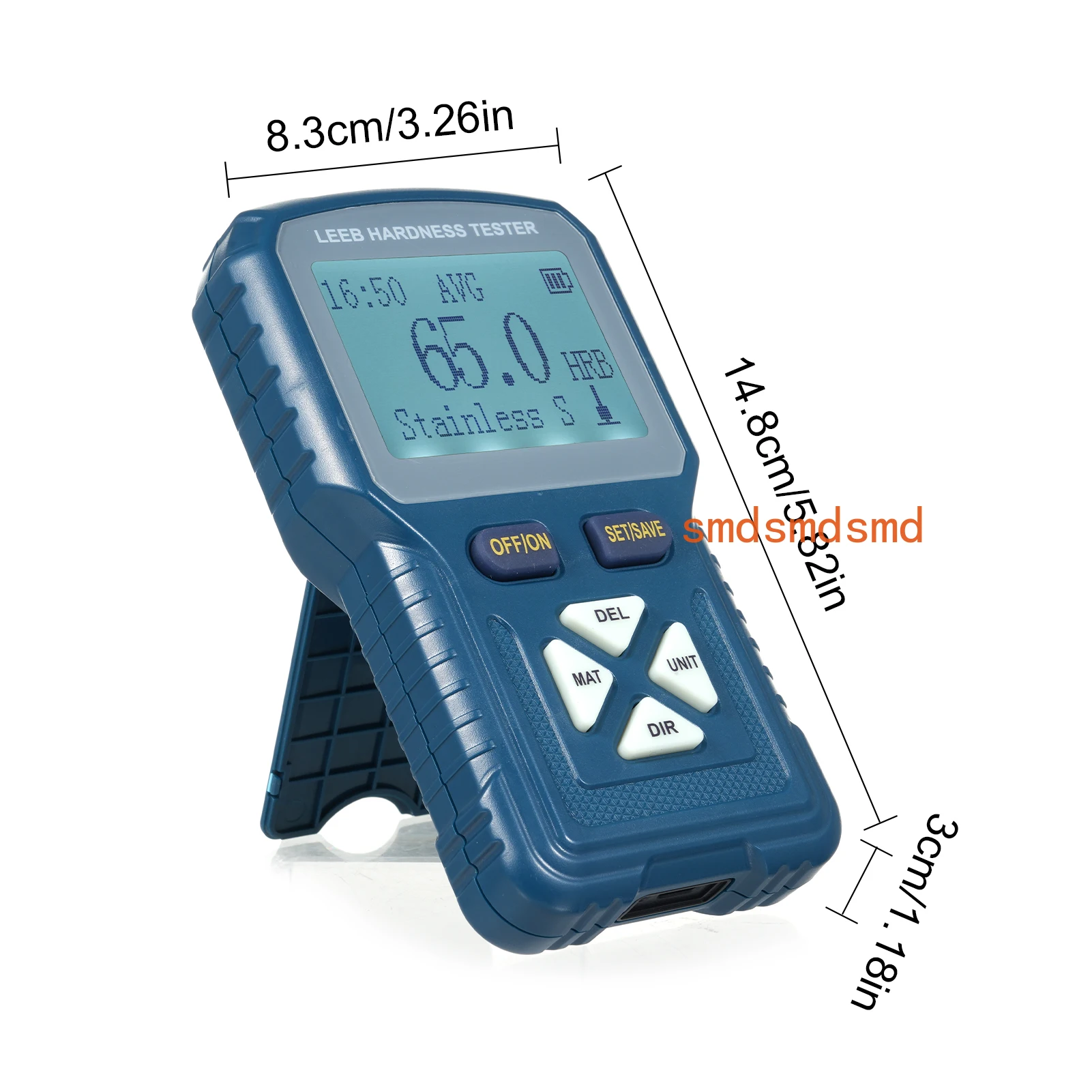 High Precision Hardness Tester Metals Hardness Test Kit Portable Digital Durometer 360° HLD HB HV HS HRA HRB HRC Testing