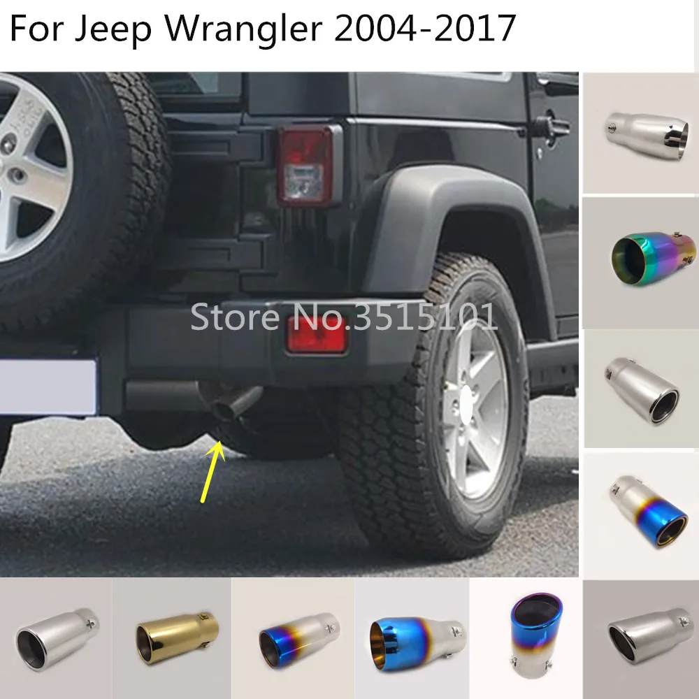 

Накладка на глушитель автомобиля, наконечник выхлопной трубы для Jeep Wrangler 2004-2007 2008 2009-2010 2012 2013 2014 2015 2016 2017