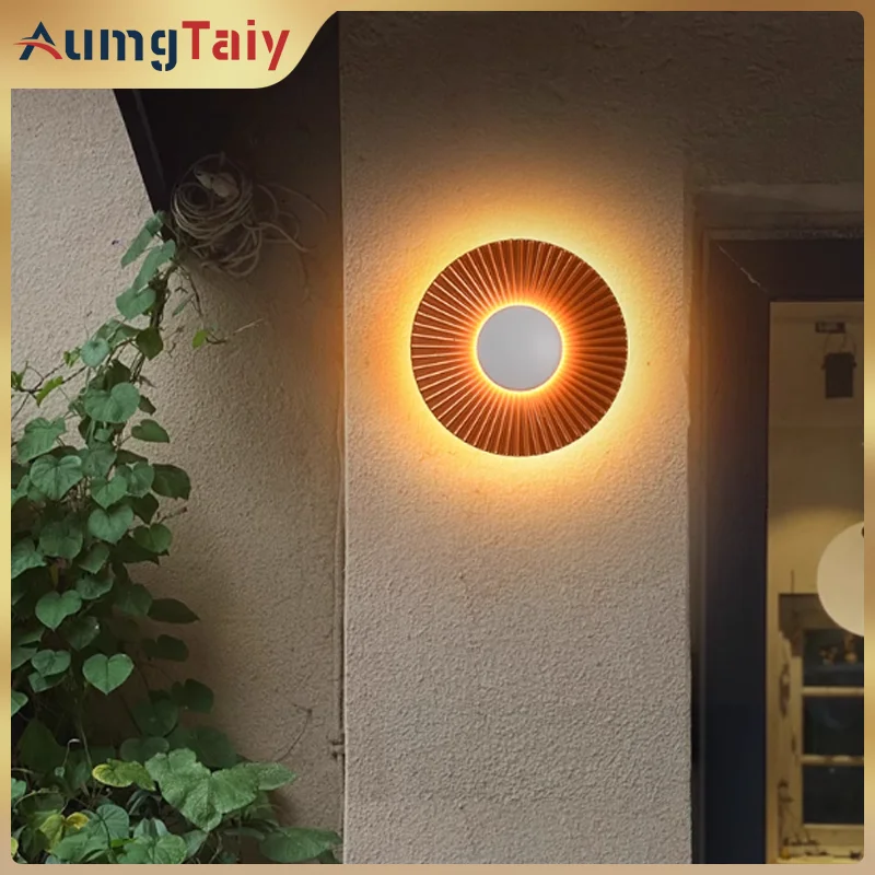 

Disc-shaped 7W LED Wall Lamps Metal Wall Lights for Hotel Restaurant Bedroom Corridor Room Decor Indoor Outdoor Lightin