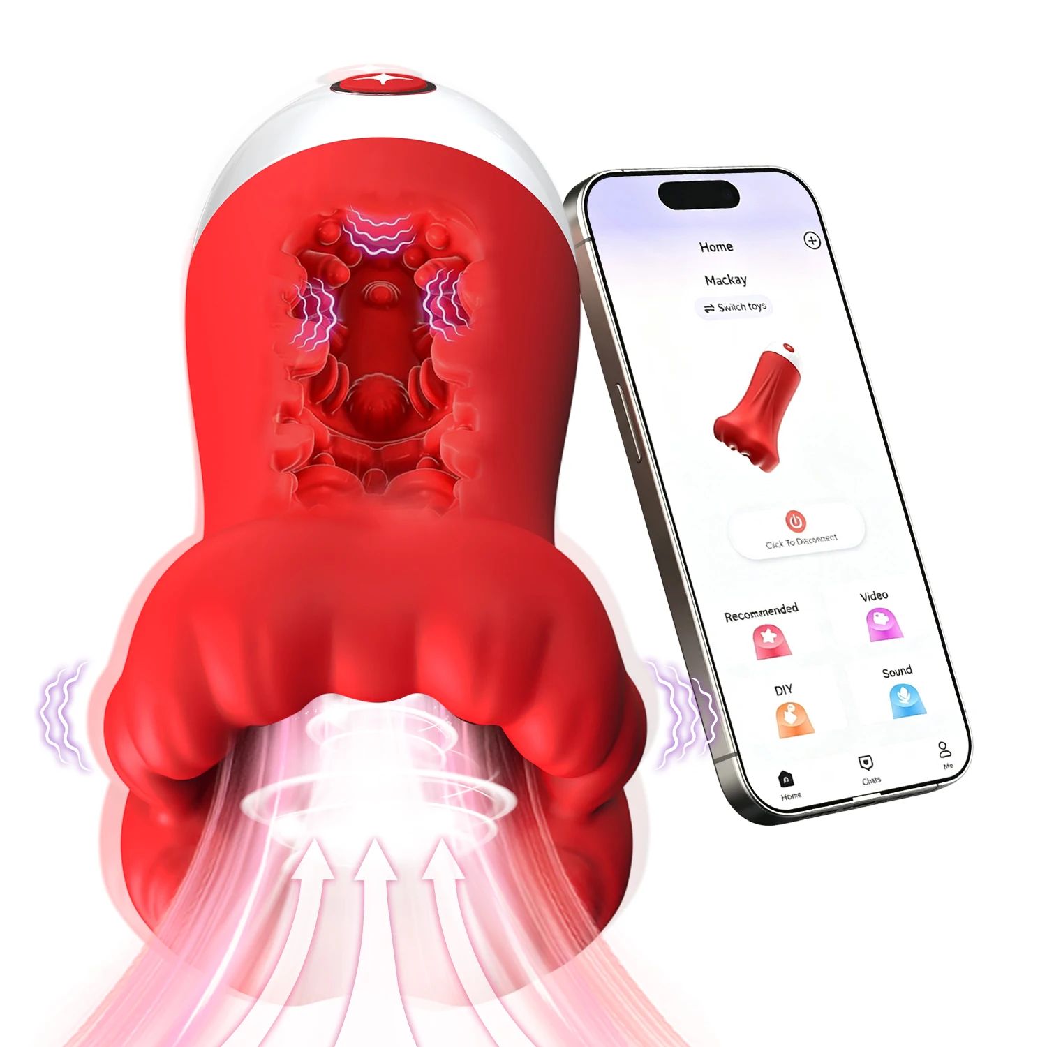 Masturbator Pria dengan Pompa Bergetar 9 Kecepatan Stroker 4.98 Inci Tenggorokan Dalam Simulator Sepong Kontrol Aplikasi Hisap untuk Pria Dewasa