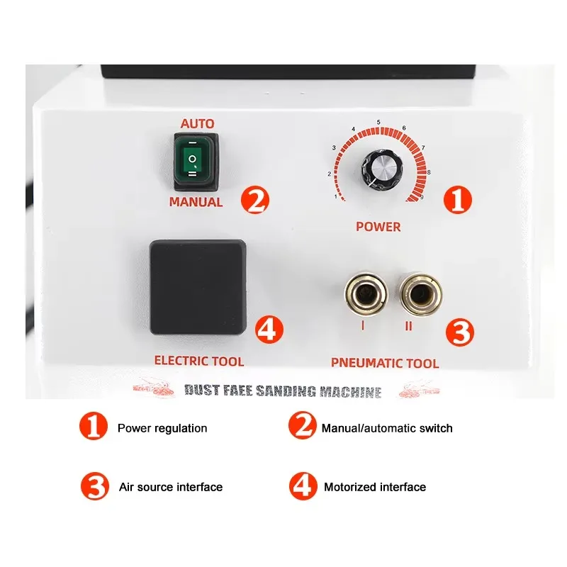 

FUNISI F3 Dual Electrical Professional Hot-selling New Design Dry Grinding Dust Free Sanding Machine Dust Extractor