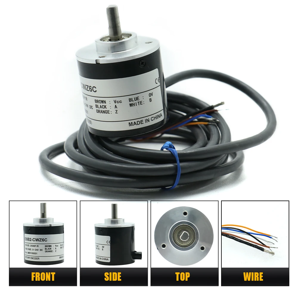 Rotary Encoder E6B2-CWZ6C 2000P/R NPN Output 5-24V DC With 2m Cable – Precision Control For Industrial, Automotive & Smart Home