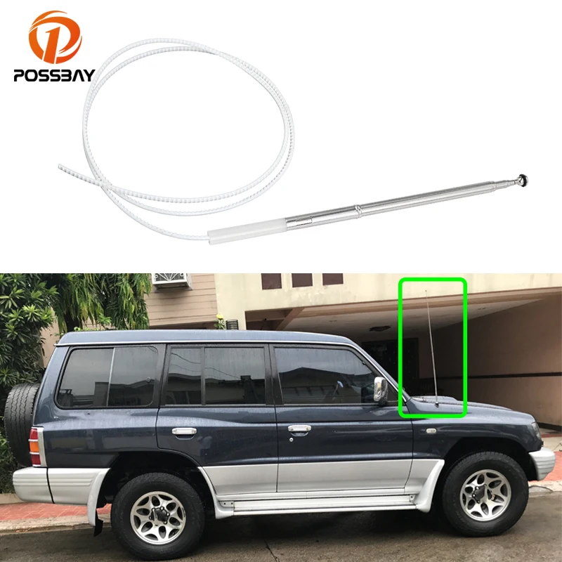 Car Antenna for Mitsubishi Pajero 2000-2006 6 Suction Power Mast Rope AM/FM Signal Aerials Accessories Exterior Parts ZPN-01407