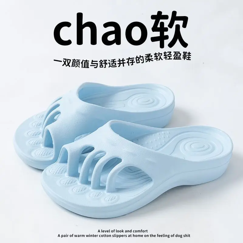 Summer eva five-finger claws slippers women's summer arch support home out non-slip granules massage five-toed sandals - view 6