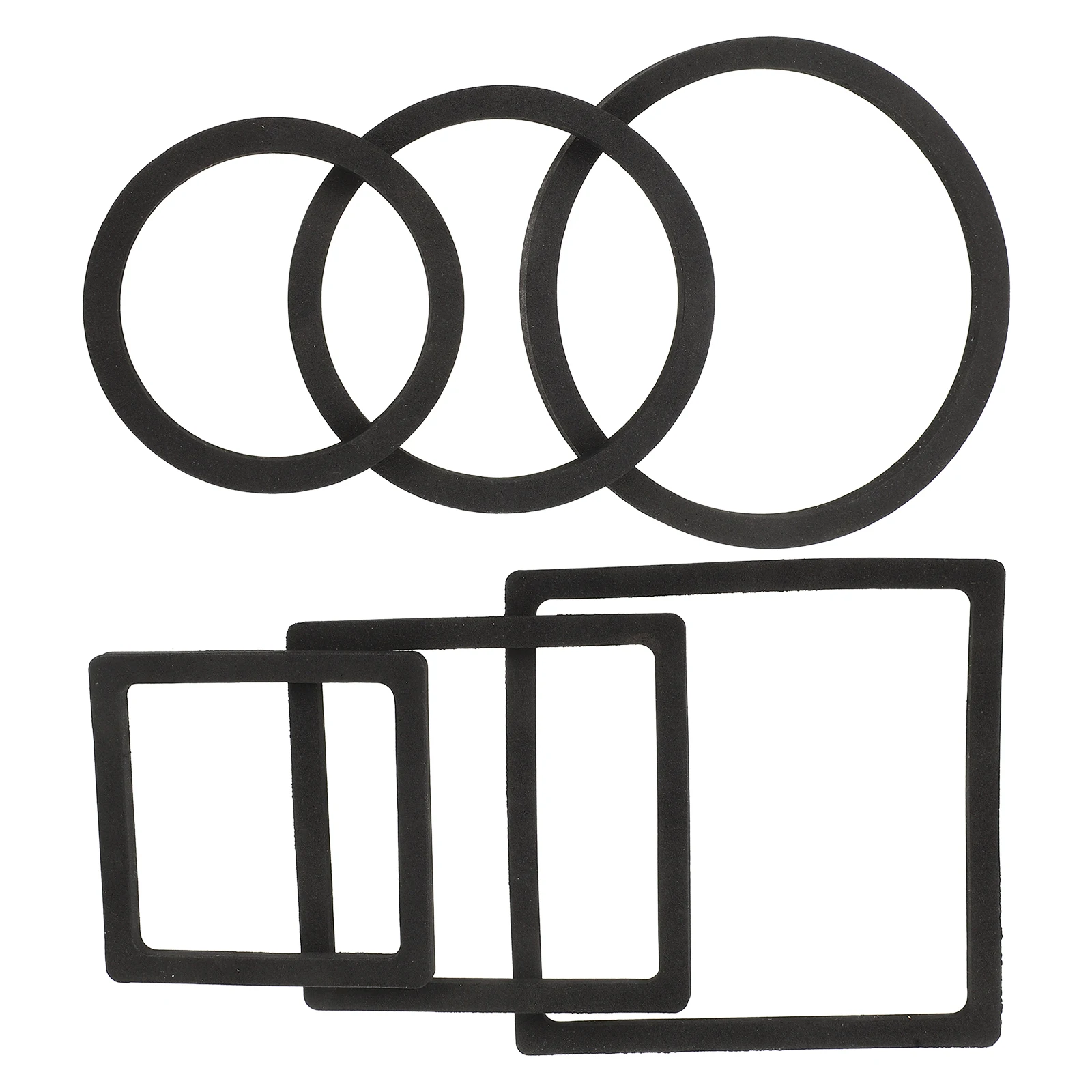 

6pcs Fish Feeding Floating Black Foam Aquarium Tank Round Tank Plants Rings Holder Large Aquarium Plants Rings