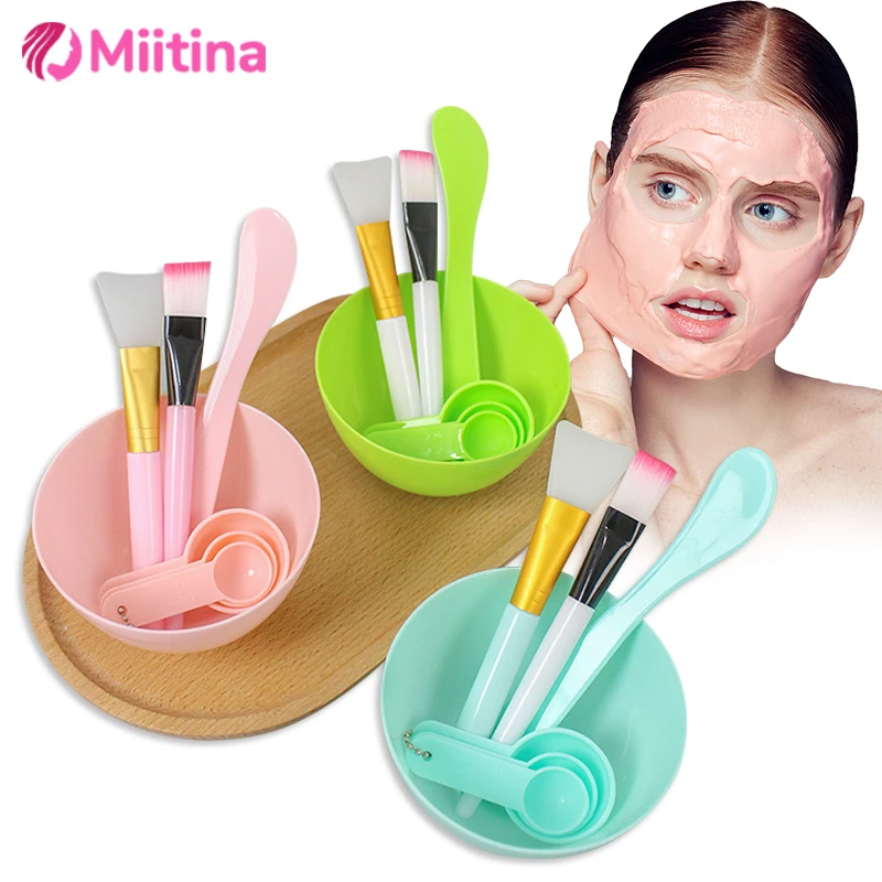 

7pcs/set Facial Brush Mask Bowl Spoon Set DIY Beauty Tools Facial Mask Mixing Bowl Brush Spoon Woman Face Skin Care Kit