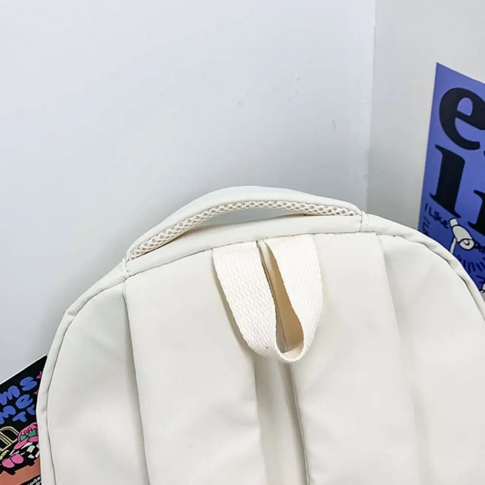 Japanese Style Solid Color Laptop School Bag Oxford Simple Large Capacity Backpack Daypack Waterproof College Backpack Teenagers