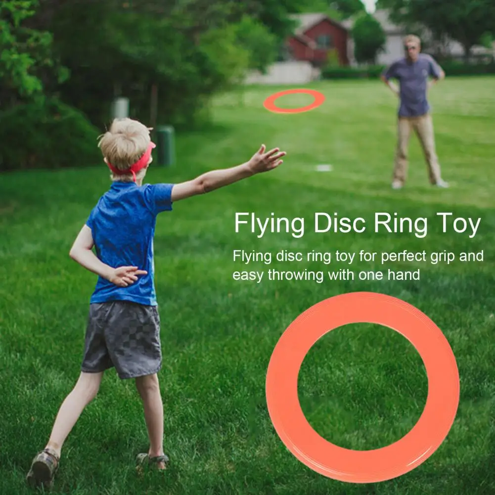 Kids Outdoor Flying Disc Ring Beach Garden Lawn Courtyard Throwing Ring Game Flying Saucer Toy Parent-child Game Boys Girls Gift