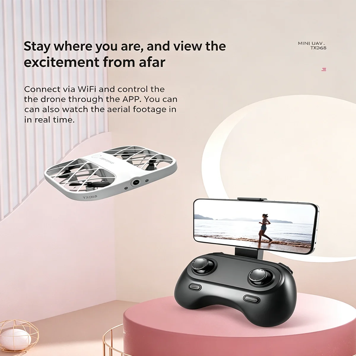 H107 Mini Drone 8K Professional HD Camera Mesh protective cover Security UAV Optical Flow Hovering RC Quadcopter Kid Toy Gifts