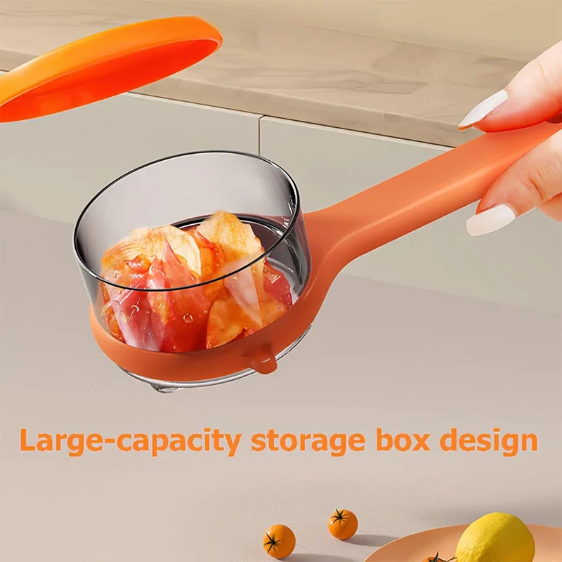 Double Sided Stainless Steel Blade Peeling Knife Storage Multifunctional Peeler Cooking Camping Kitchen Small Tool New Product