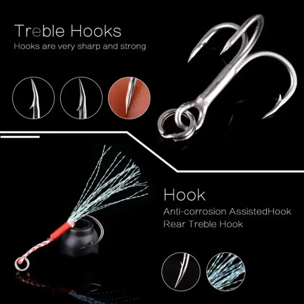 

5Pcs Super Hard Simulation Fish Lures Fast Sinking Storage Box Artificial Soft Fishing Bait Set Colorful Bait Artificial Bait
