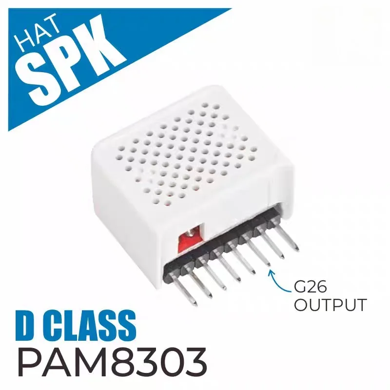 Official M5Stack Hat SPK Compatible Speaker with Built-in PAM8303 Amplifier IC, Suitable for MP4/MP3