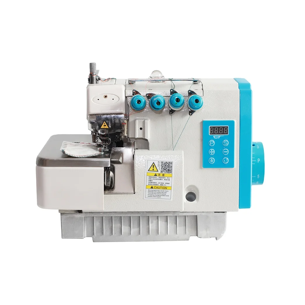 747F-D  Direct Drive 4 Thread Flat Bed Overlock Sewing Industrial Machine Price