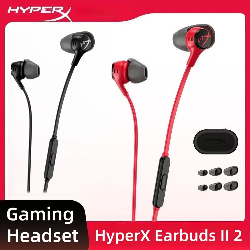 

HyperX Cloud Earbuds II 2 Gaming Earphone With Mic Immersive Wired In-game Audio In-Ear Headphone For Phone PS4 PS5 Xbox Series