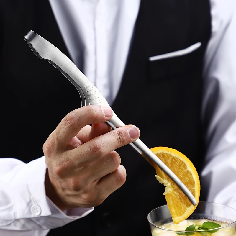 بار المطبخ تونغ الملقط ملقط ملقط الفولاذ المقاوم للصدأ ملقط الدقة للشواء ، مقبلات بار ، الطبخ #3