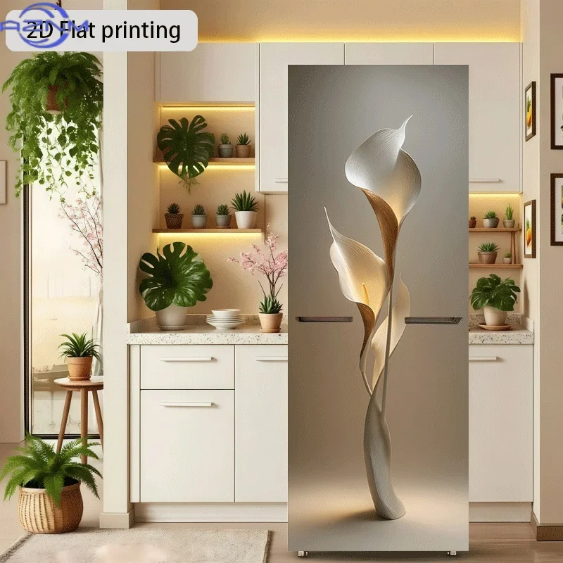 2D Flat Printing 1pc Refrigerator Sticker, Size , 