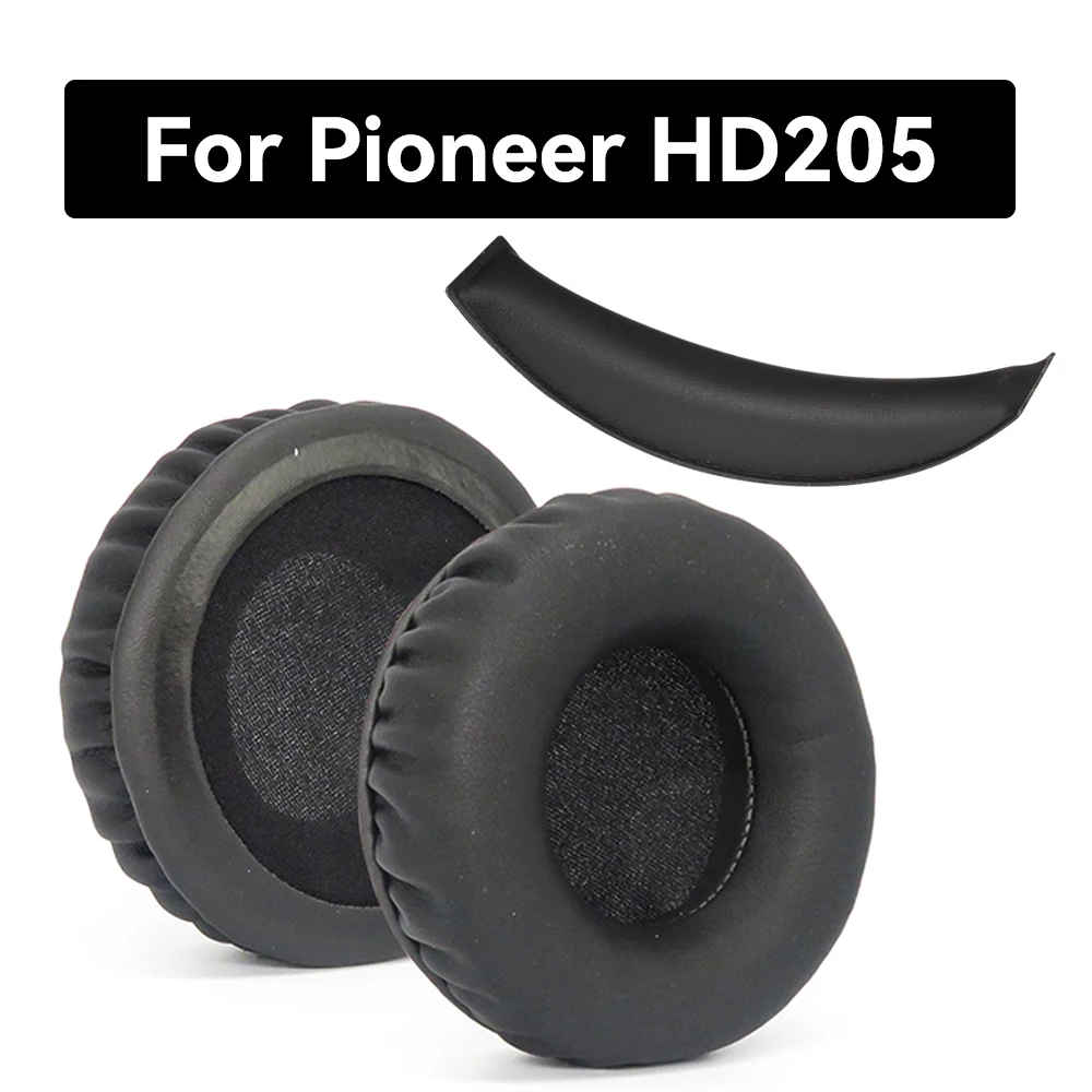 Ear Pads For Sennheiser HD205 Headphone Earpads Replacement Headset Ear Pad PU Leather Sponge Foam 