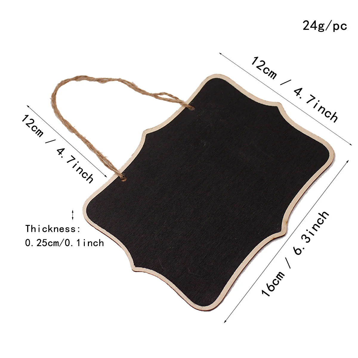 4 PCS Signage Child Blackboard Hanging Chalkboard Wedding Signs 1600X1200X025CM Wooden Labels Mini Chalkboards