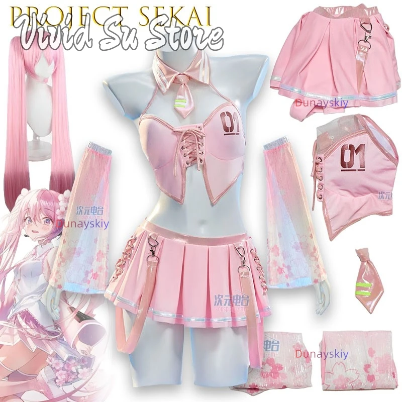 traje-de-bano-de-dos-piezas-miccostumes-vocal-derivative-conjunto-de-bikini-con-top-halter-y-falda-traje-de-bano-con-mangas-rosa-sexy