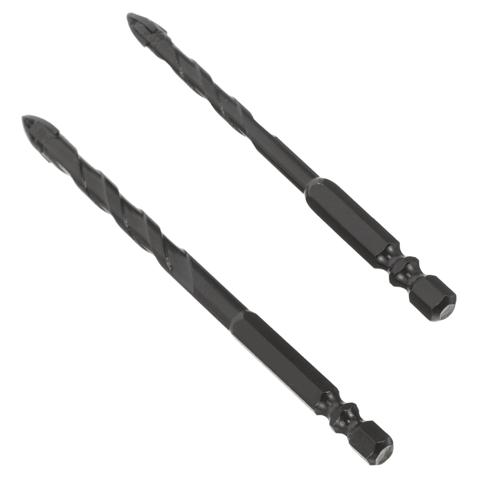

2pcs Ceramic Tile Bits Multi-Purpose Masonry Drill Bit Set For Glass Concrete Porcelain Cement Walls Durable Alloy Bits For