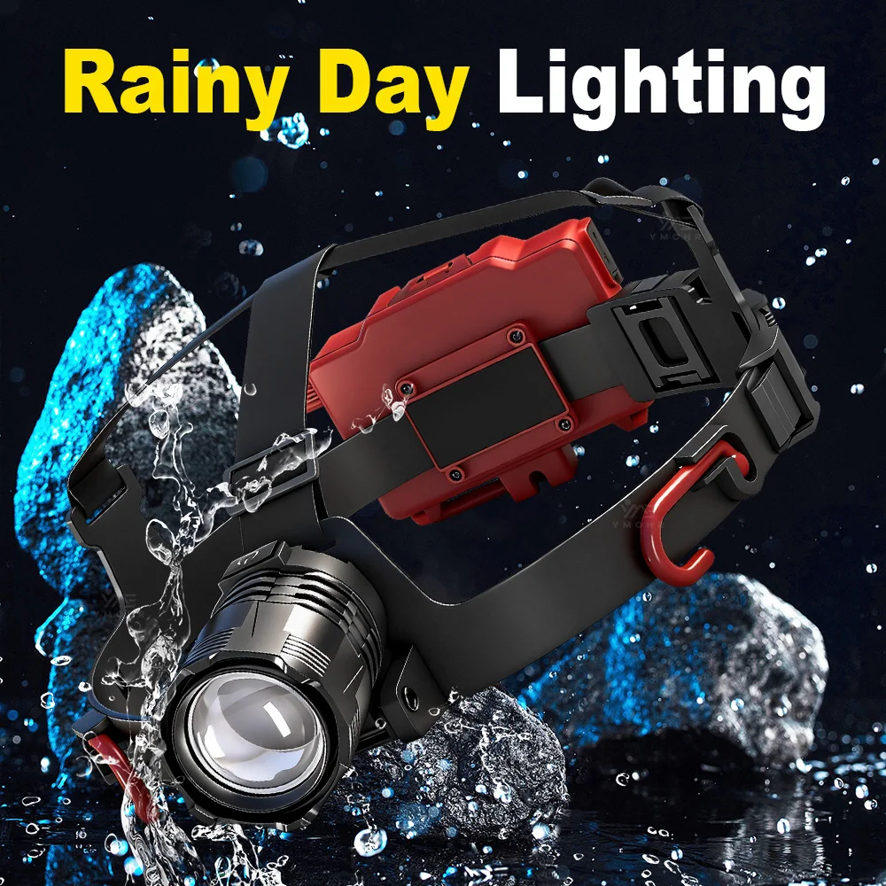 GRCKT Copper Metal Core Headlight Professional Miner's Headlight Industrial Light Safety Emergency Headlamp Father's Day Gifts view 6