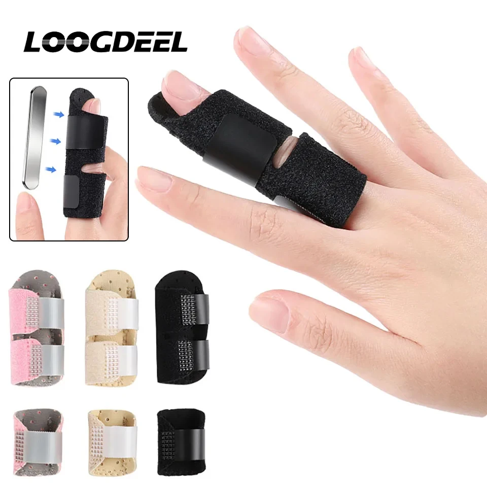 LOOGDEEL 1Pcs Aluminum Strip Finger Fixation Strap Splint Rehabilitation Finger Joint Dislocation Prevent From Bending