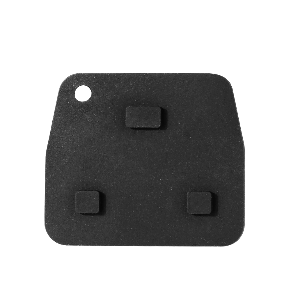 KEYYOU 20pcs/lot Replacement  Remote Key Silicon Rubber Pads 2 3 Buttons Car Key  For Toyota  Avensis Corolla Lexus RVA4