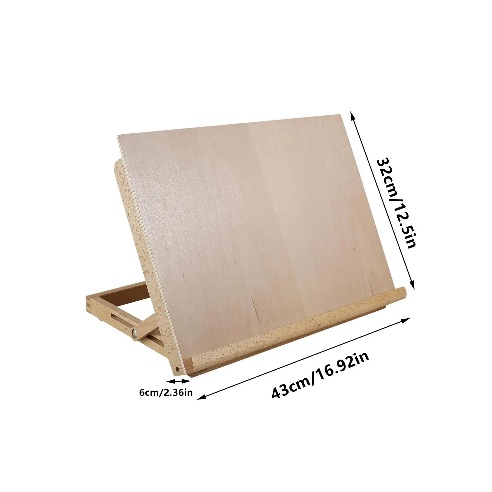 Foldable Tabletop Easel Lightweight Portable Wood Drawing Easel Art Supply Adjustable Sketching Painting Board Students Artist view 6