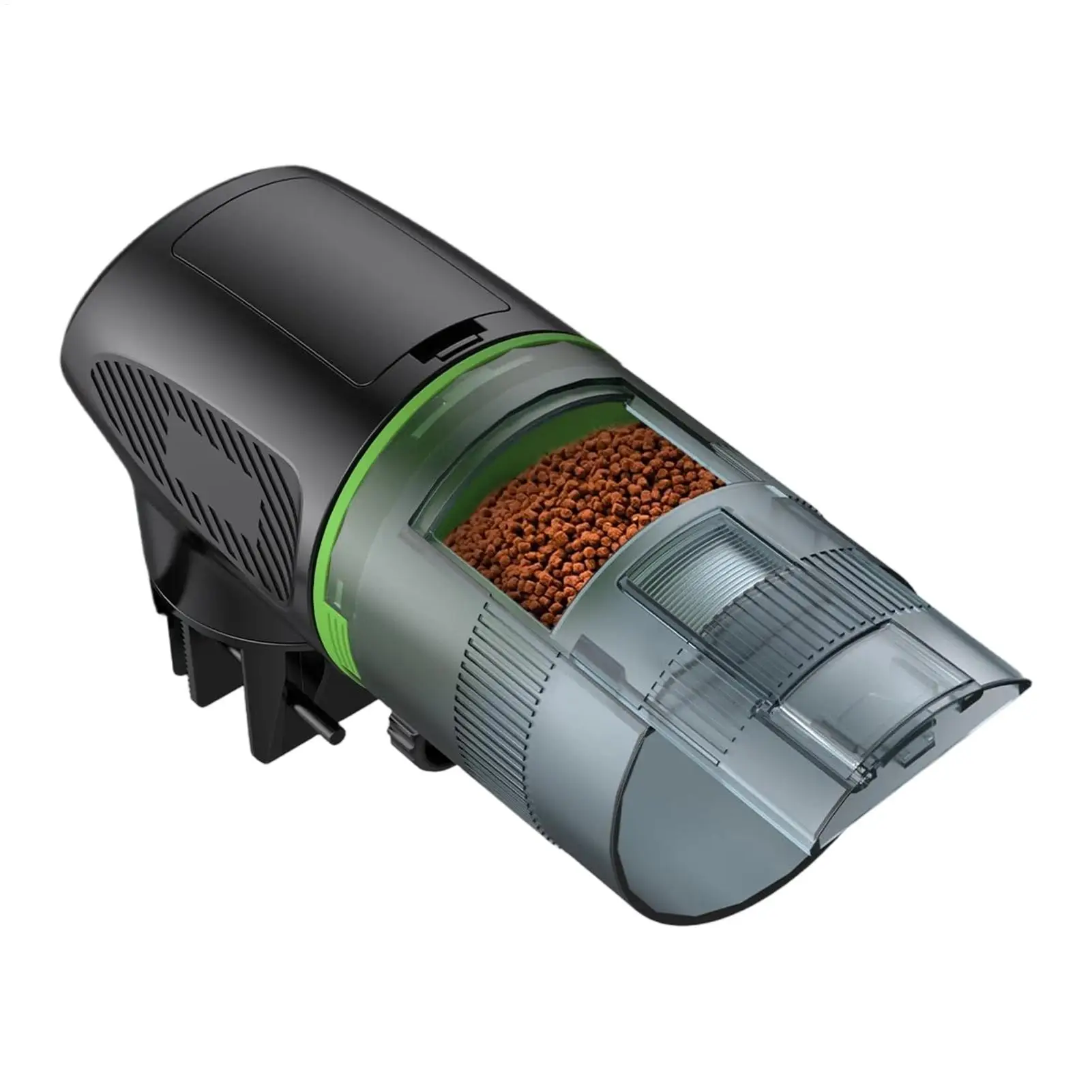 Alimentador Automático de Peces para Acuario, Dispensador de Comida con Rotación de 360 Grados y Temporizador, 200 ml, Alimentador Automático de Peces para Estanque