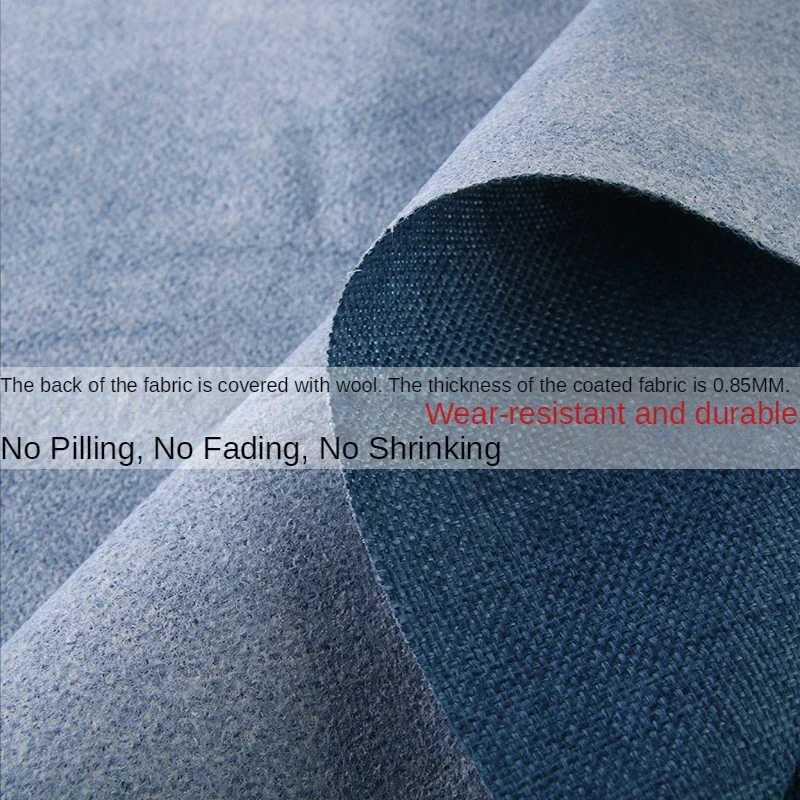 Linen Fabric By The Meter for Upholstered Sofa Covers Furniture Sewing Thickened Coarse Cloth Cotton Flax Diy Plaid Plain White