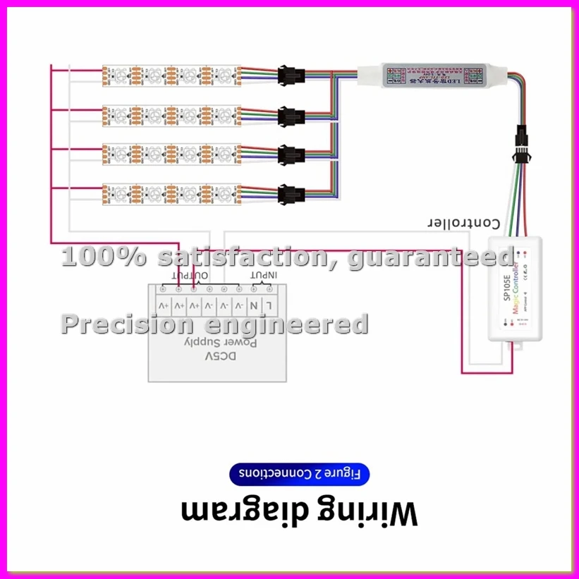 

Усилитель-ретранслятор TTL-сигнала для светодиодных лент WS2811 WS2812B, 4-контактный, для адресных RGB-лент, DC5-24V-ELEC